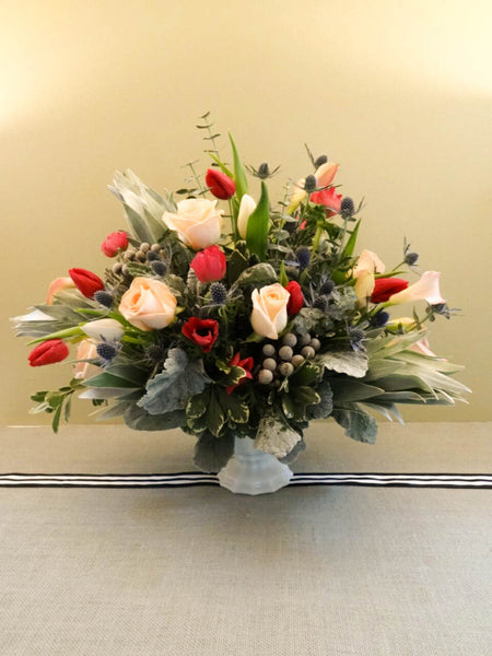 arrangement with vase